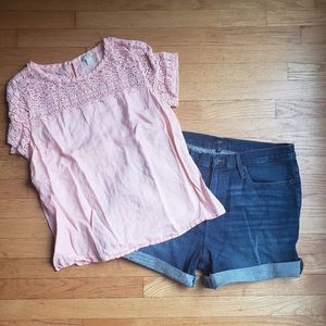 J.Crew Top and Shorts Set